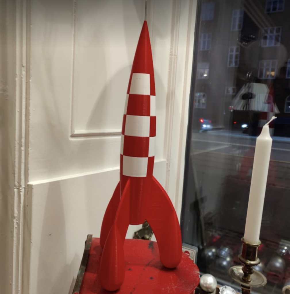 Raket til Månen fra Tintin